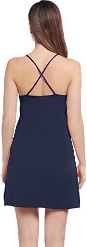 Joyaria Womens Spaghetti Strap Nightgowns - Comfortable Short Nighties for Sleepwear - Soft Cotton Fabric - Perfect for