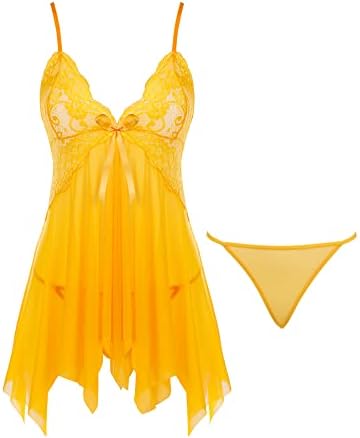 Joyaria Lace Babydoll Lingerie for Women | Elegant Sexy Sleepwear | Perfect for Date Night | Comfortable & Flattering Fi