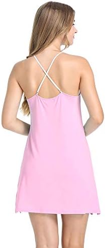 Joyaria Womens Spaghetti Strap Nightgowns - Comfortable Short Nighties for Sleepwear - Soft Cotton Fabric - Perfect for